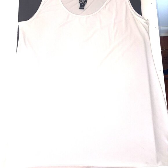 Clara Sunwoo Basic White Sleeveless Tank Base Layer Capsule Wardrope XL - Picture 3 of 7